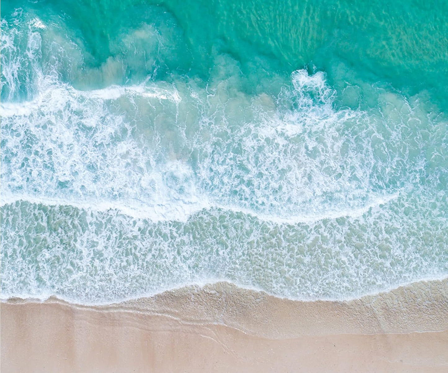 Beach Mouse Pad Custom Design, Square Waterproof Non-Slip Rubber Base Mouse Pad for Office Laptop, 9.5"x7.9"x0.12" Inch (Sea Waves)