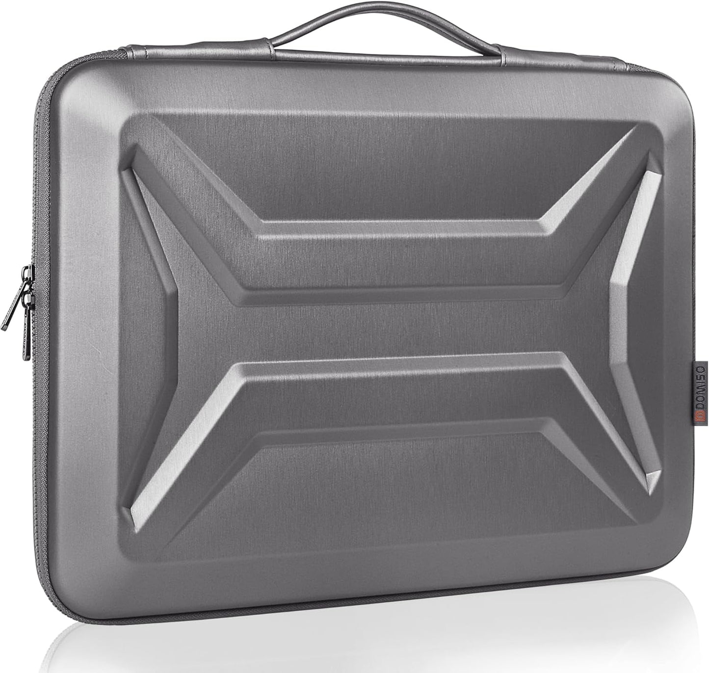 DOMISO 17 Inch Laptop Case Rugged Sleeve Waterproof Hard Shell Protective Cover Fits Most 17-17.3" Laptops/Dell XPS 17 / HP Envy 17 (Silver)