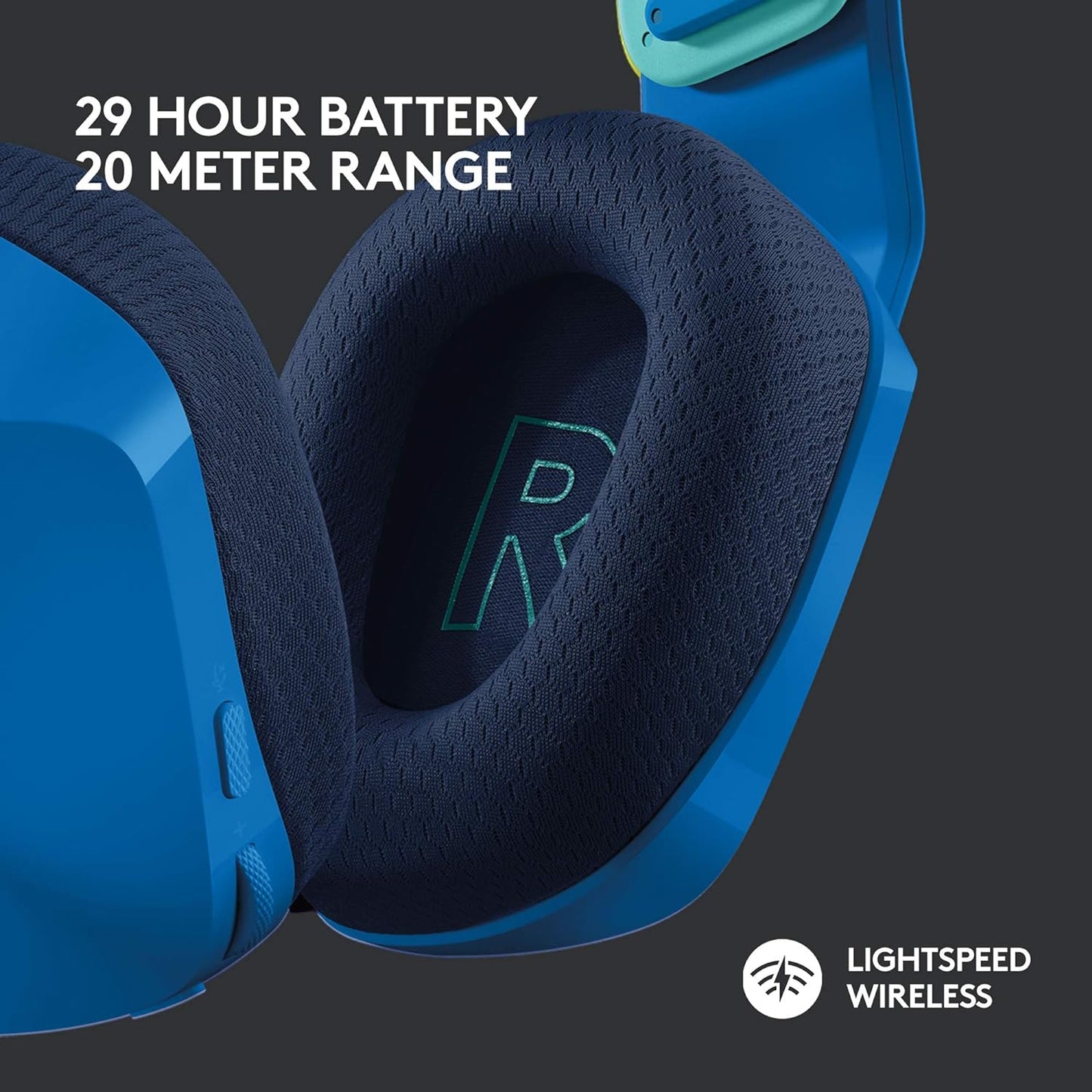 Logitech G733 Lightspeed Wireless Gaming Headset + Litra Beam LX Premium Dual-Sided RGB LED Streaming Key Light - Blue