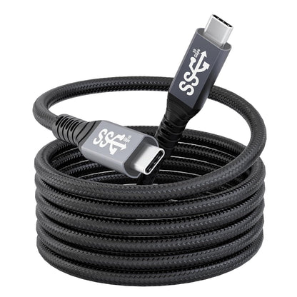 10FT USB-C 3.1 Gen 2 Cable 10Gbps Data Transfer, 60Hz Video Output, 4K Display,100W(5A),USB C Video Monitor Cable 100W PD Fast Charging Compatible with Thunderbolt3 MacBook iPhone 15 iPad