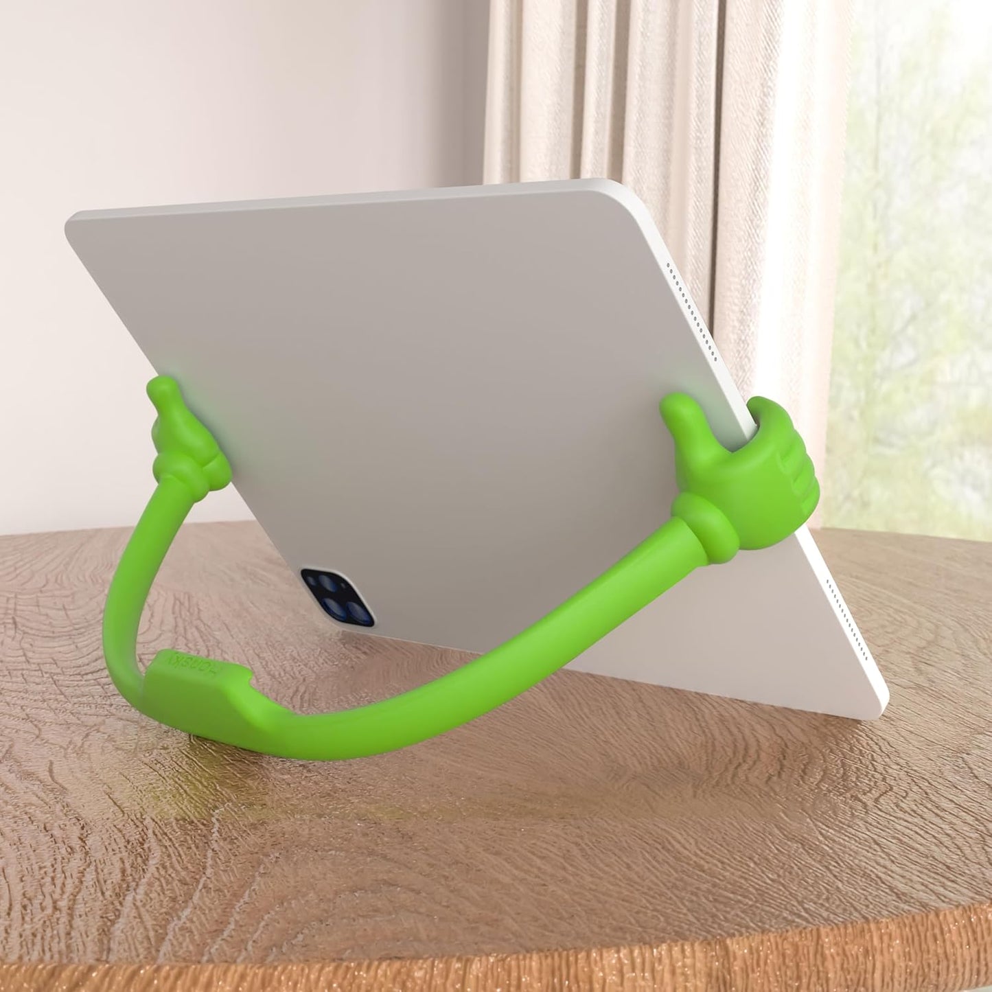 Honsky Thumbs Up Tablet Stand - Portable Monitor Stand Holder for Desktop, Universal Cute, Green