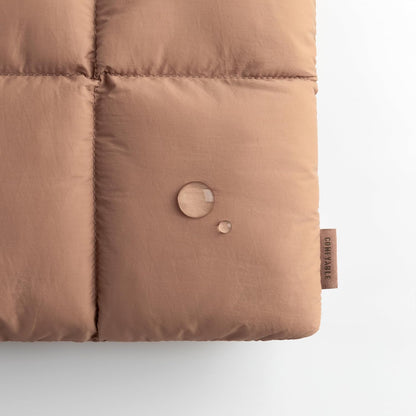 Comfyable Puffy Laptop Sleeve 13 Inch 14 Inch, Quilted Puffer Laptop Carrying Case, Pillow Case Compatible with MacBook Air M4 2025 M3 M2 M1, MacBook Pro M4 Pro/Max, Brown