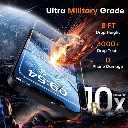 TOCOL for iPhone 12 mini Screen Protector 9H Hardness Military Grade Shatterproof HD Tempered Glass Full Coverage Easy Installation Case Friendly 2 Pack