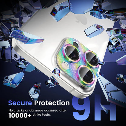 Tensea for iPhone 16 Pro/iPhone 16 Pro Max/iPhone 15 Pro/15 Pro Max Camera Lens Protector, Metal Aluminum Alloy Tempered Glass Cover Camera Screen Protector Accessories, Case Friendly