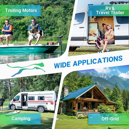 Redodo 12V 100Ah Lithium LiFePO4 Battery, Group 31 Battery Built in 100A BMS, Up to 15000 Cycles, 10 Years Lifetime, Perfect for RV, Off Grid, Solar, Marine, Trolling Motor