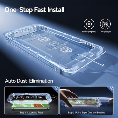 SMARTDEVIL [3+1 Pack Screen Protector For Google Pixel 9 With Camera Lens Protector, FingerPrint Reader Compatible, Clear 9H Tempered Glass Film, Fast & Easy Installation, Alignment Frame