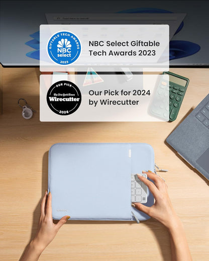 tomtoc 360° Protective Laptop Sleeve for 13.5-14.4 Inch Surface Laptop Studio/6/5/4/3, Surface Book, Water-Resistant Laptop Case for Acer Aspire/Swift 14, ASUS Vivobook/Zenbook 14, Jumper EZbook X3