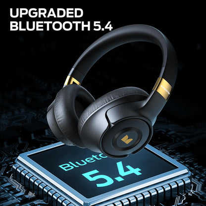 Monster Persona SE ANC Active Noise Cancelling Headphones, Over Ear Bluetooth Headphones Wireless, 60H Playtime, HiFi Stereo Audio, Deep Bass, Built-in Mic, Memory Foam Ear Cups for Home (Black)