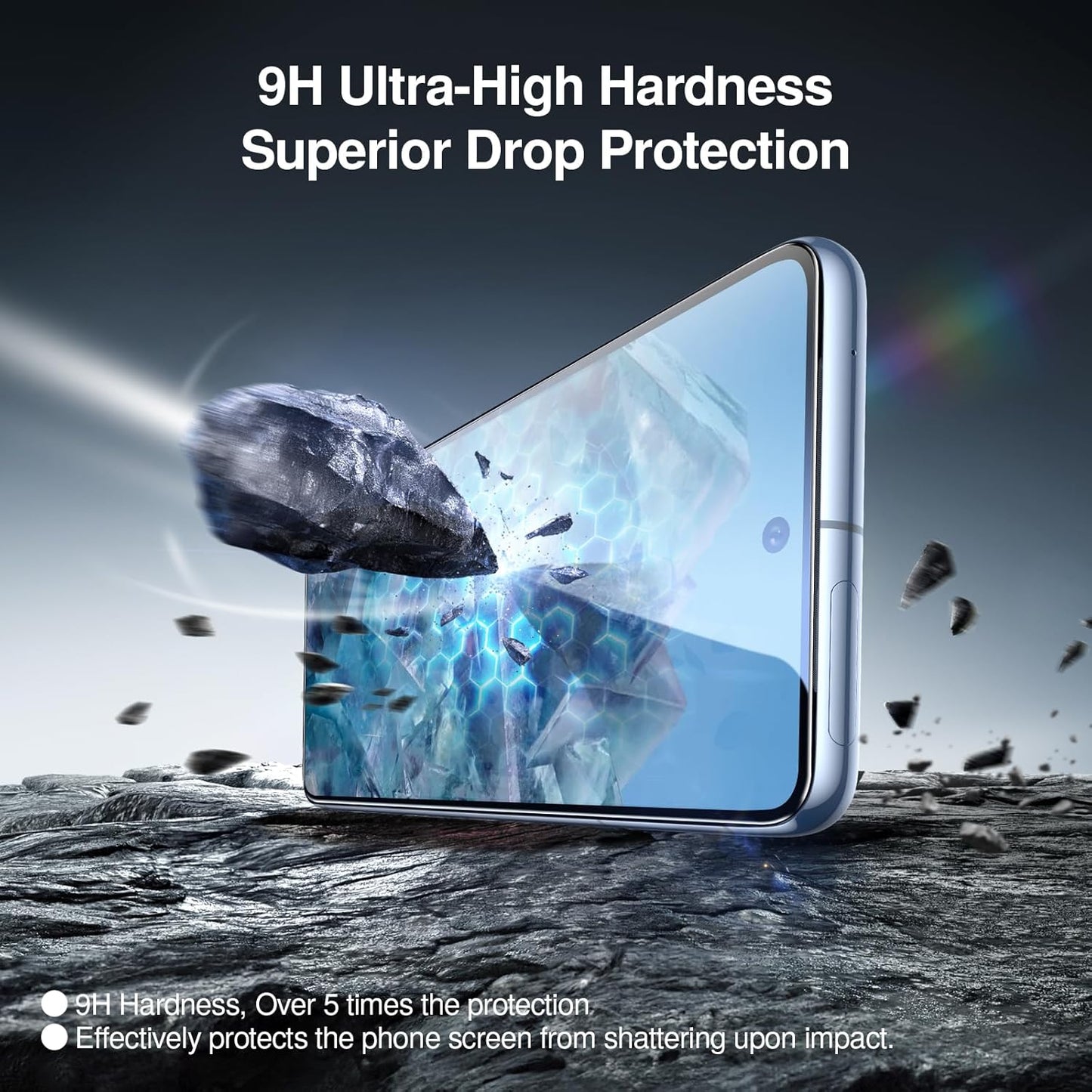 SMARTDEVIL [3+3 Pack Screen Protector For Google Pixel 8 Pro With Camera Lens Protector, FingerPrint Reader Compatible, Clear 9H Tempered Glass Film, Fast & Easy Installation, Alignment Frame