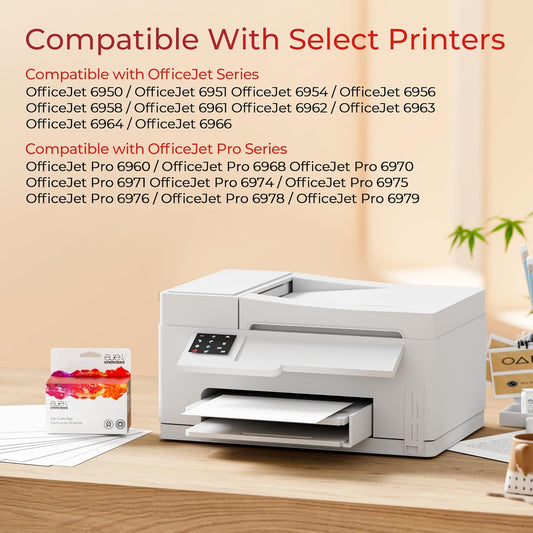 902XL Ink Cartridges for HP Printers Upgraded Replacement for HP 902 Ink Cartridges HP902XL Black Compatible for HP 902 XL Use to Officejet Pro 6978 6968 6958 6970 6962 6960 6975 Printer(2 Pack)