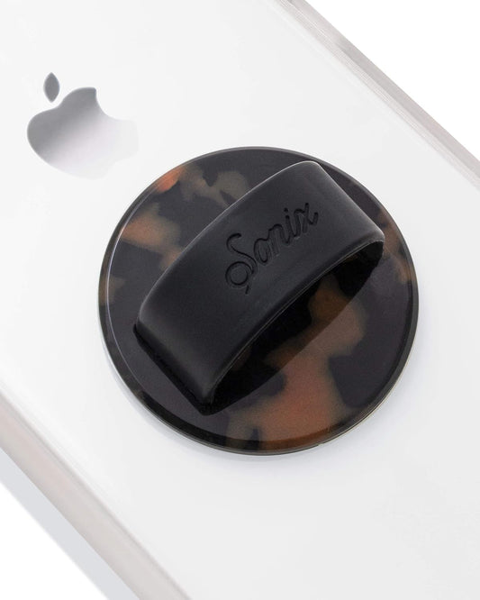 Sonix Silicone Phone Ring - Brown Tort, Black