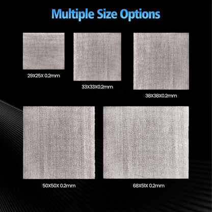 Thermal Pad,68 * 51 * 0.2mm,Graphene Thermal Pads for GPU/CPU/SSD/Electronics - Highly Efficient, Compressible (68 * 51mm)