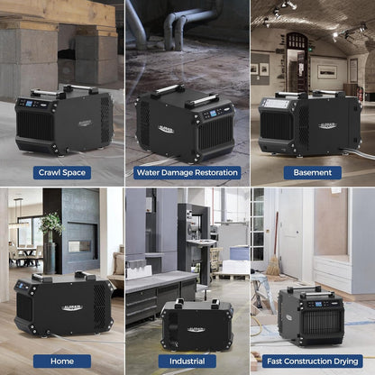 ALORAIR 145 Pint Crawl Spaces Dehumidifier with Pump and Drain Hose, Auto Defrost for Crawlspaces, Commercial, Basements, and Large Rooms up to 1800 Sq.Ft