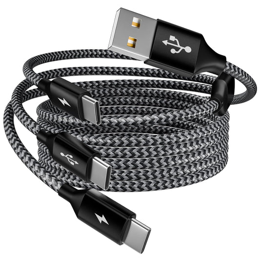 Multi Charging Cable,USB C Splitter Cable,3 in 1 Travel Fast Charging Cord with 3 Type-C Port for iPhone 16 15 Pro Max Galaxy S23 S22 S10 Note 20 Cell Phones Tablets and More,1Pack 5FT