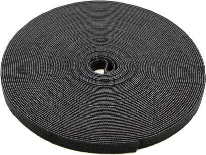 Pasow fastening tape Cable Tie Double Side Nylon Power Wire Management 3/4Inch 1 Roll Hook (25 Yards, Style 1)