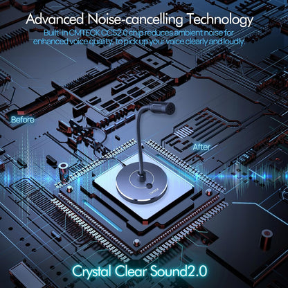 CMTECK USB Computer Microphone G009, Noise-Cancelling Recording Desktop Mic for PC/Laptop for Online Chatting, Home Studio, Podcasting, Gaming, Skype, YouTube with Mute Function(Windows/Mac) (Gray)