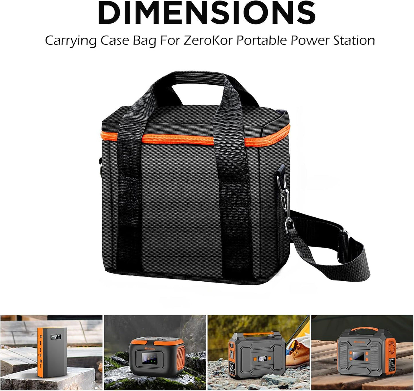 ZeroKor Portable Power Station Generator Carrying Case Compatible With R200 Power Stations (R200 Power Station Not Included) Travel Carrying for Outdoor Essentials