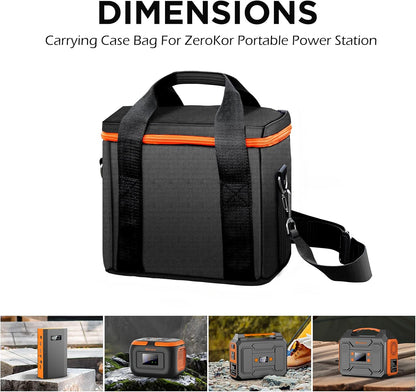 ZeroKor Portable Power Station Generator Carrying Case Compatible With R200 Power Stations (R200 Power Station Not Included) Travel Carrying for Outdoor Essentials