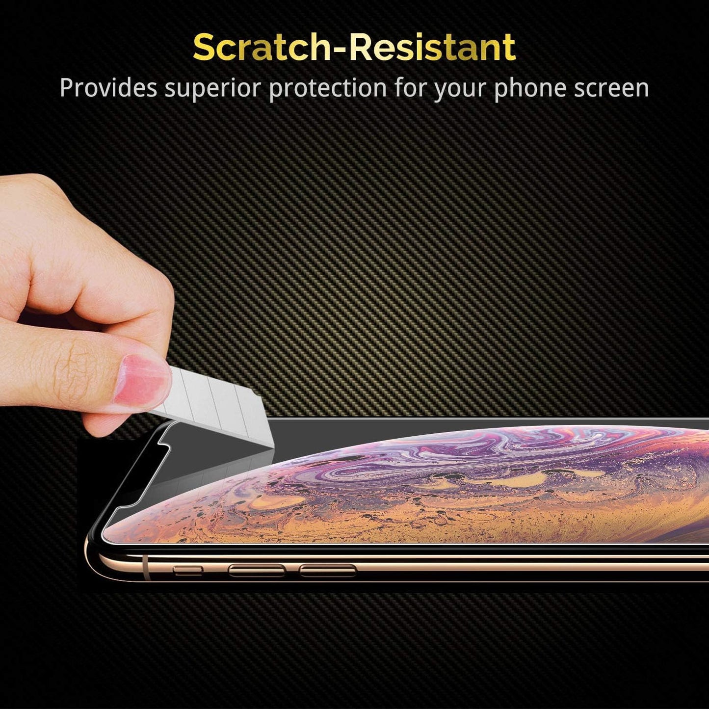 UNBREAKcable 3-Pack Screen Protector for iPhone 11 Pro/X/XS 5.8", 9H Premium Tempered Glass Screen Protector for iPhone X/iPhone Xs/iPhone 11 Pro [Easy Install, No Bubble, Anti-Scratch]