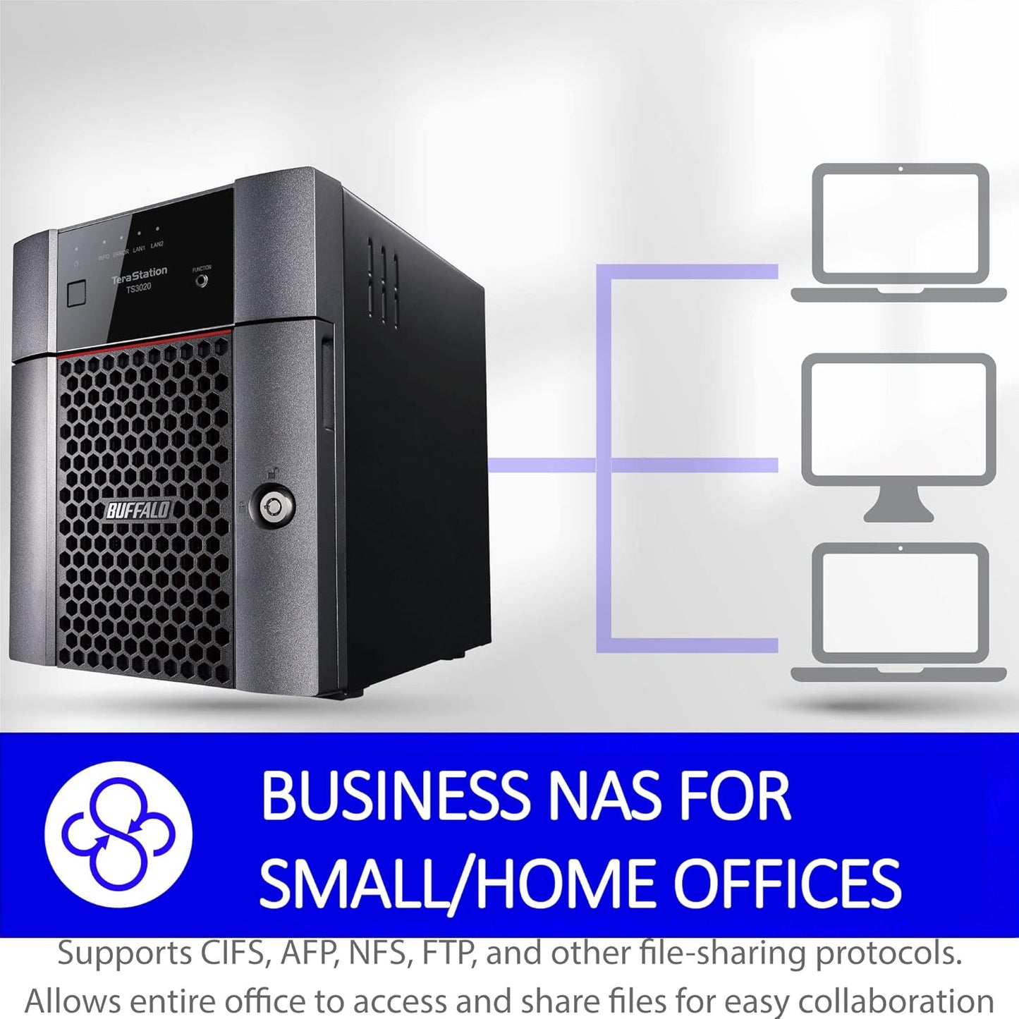BUFFALO TeraStation Essentials 4-Bay Value-Focused Desktop NAS 24TB (4x6TB) with Hard Drives Included