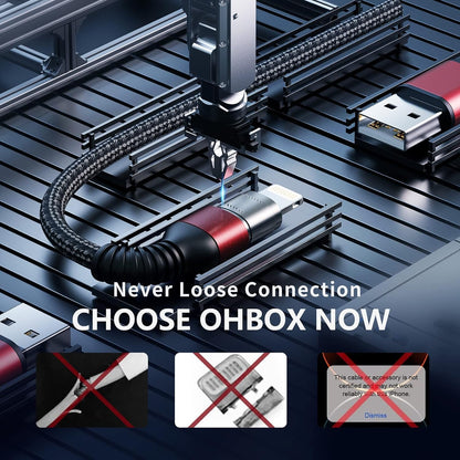 iPhone Charger Cable [Apple MFi Certified] 3Pack 3FT USB-A to Lightning Cable Nylon Braided Fast Charging Cord Compatible with iPhone 14/13/12/11 Pro Max/XR/XS/X/8/7/Plus/6S iPad/iPod/AirPods