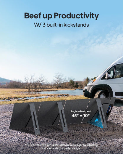 BLUETTI Elite 100 V2 Solar Generator with 200W Solar Panel (Ships Separately), Portable Power Station 1024Wh w/ 4 1800W AC Outlets, 35% Smaller, Ideal for Camping, Emergencies, Backup Power (2025 New)