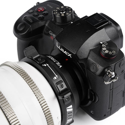 VILTROX PL-M43 Lens Mount Adapter Manual Focus Lens Converter with Rotary Lock Compatible with PL Lens to M43 Series Mount Cameras Panasonic GH5,G1,GH1,GH4/Olympus EP1,EP2,EM1,EM