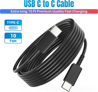 Phone 15 16 Charger, 2-Pack 30W Super Fast Charging, USB C Block Type C Cable Cord 10ft for iPhone 16,16 Plus,16 Pro,16 Pro Max, iPhone15, iPad Pro 12.9/11, Galaxy S24,S23 S22 S21