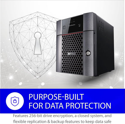 BUFFALO TeraStation Essentials 4-Bay Value-Focused Desktop NAS 32TB (4x8TB) with Hard Drives Included