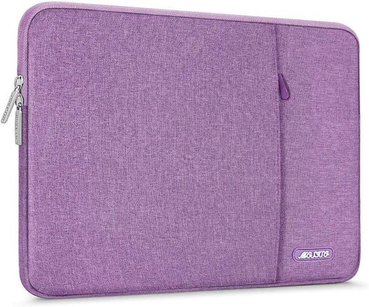 MOSISO Laptop Case 13 inch, 13 inch Laptop Sleeve Compatible with MacBook Air M4 M3 M2 M1 2025-2018 / Pro M2 M1 2025-2016, Polyester Vertical Computer Sleeve Bag with Pocket, Light Violet