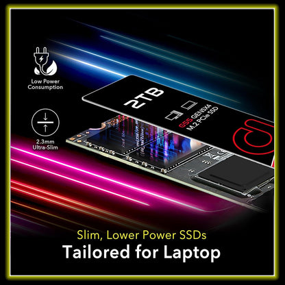 Addlink G55 2TB PCIe 5.0 Gen5 NVMe M.2 SSD- Up to 10,300 MB/s - PC Gaming Upgrade, Photography, Video Editing & Design - Internal Solid State Drive (ad2TBG55M2P)