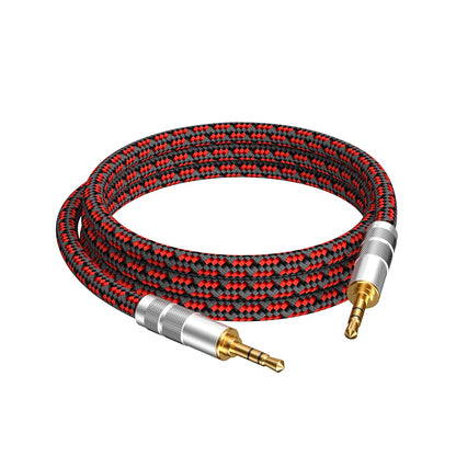 3.5mm Aux Cord, Audiophile Audio Auxiliary Cable 3.5 mm Male to Male Stereo Hi-Fi Sound Braided aux 1/8 Cable for Car Home Stereos Tablets Speakers (Straight 3.5mm, 9.8ft)