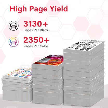 LEMERO 067H Toner Compatible for Canon 067H Toner Cartridges Set Work for Canon MF656Cdw Toner for Canon 067 MF654Cdw MF653Cdw LBP632Cdw Printer, Black Cyan Yellow Magenta 4-Pack of 067h Toner