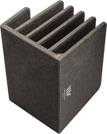 MobileVision Multi Device Stand & Organizer for Smartphones, Tablets and Laptops, Executive Dark Gray, 5 Slots