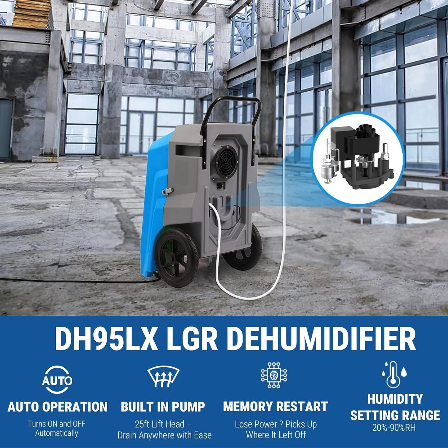 MOUNTO Water Damage Restoration Combo Package Deals (12xAir Mover, 2x Air Scrubber, 2x LGR Dehumidifiers)