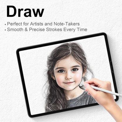 Megoo Paper Glass Screen Protector for iPad Air 11 inch M2-M3(2024-2025 6/7th Gen), Matte for Drawing/Anti-Glare/Easy Installation/Protective Case Compatible,2-Pack