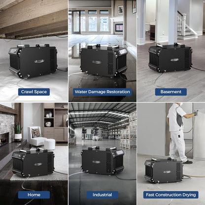 ALORAIR Crawlspace Dehumidifiers with Pump, 180 Pint Commercial Dehumidifier for Basements with Drain Hose, 2,300 Sq.Ft Auto Defrost Industry Crawl Spaces Dehumidifier