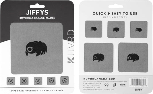 KUVRD Waterbear - Universal Screen Cleaners - Teeny Tiny Cleaning Tools for Your Lenses & Screens, Phat Pack