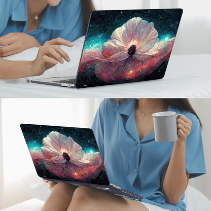 Mektron for MacBook Pro 13-inch Case 2022 2021 2020 Release A2338 M2 M1 A2289 A2251, Printed Plastic Hard Shell Cover for New MacBook Pro 13.3-inch Touch Bar Fits Touch ID，Galaxy Flower