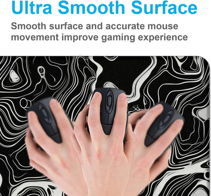 Minimalist Abstract Line XL Mouse Pad, Suitable for Home Office and Study Keyboard Mouse Pad 35.4 x 15.7 x 0.12 Inches