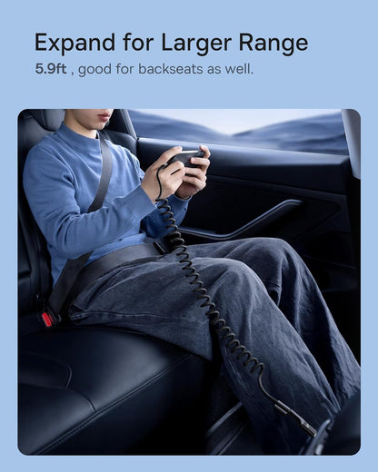 Baseus 100W 5A Fast Charging USB C Car Cable - Compatible with iPhone 15/Pro/Plus/Pro Max, Samsung Galaxy S23 S22 S21, Note 20 10 (3.3ft)