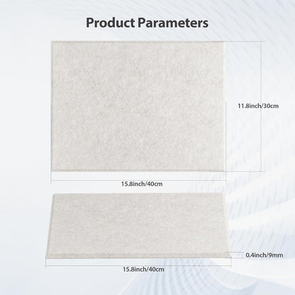 12 Pack Acoustic Panels Self Adhesive Sound Proof Foam, High Density Sound Acoustic Panel, 16X12X0.4 Inch 4:3 Rectangle Panels in Home, Office, Reccording Room, Studio,and more(Beige)