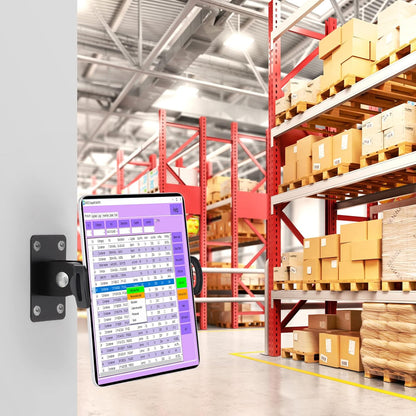 Dual Pull Tablet Wall Mount, Suitable for 4.7 to 12.9 inch Tablet or Smartphone, Medical Places, Factory，Homes, Classrooms（Black）