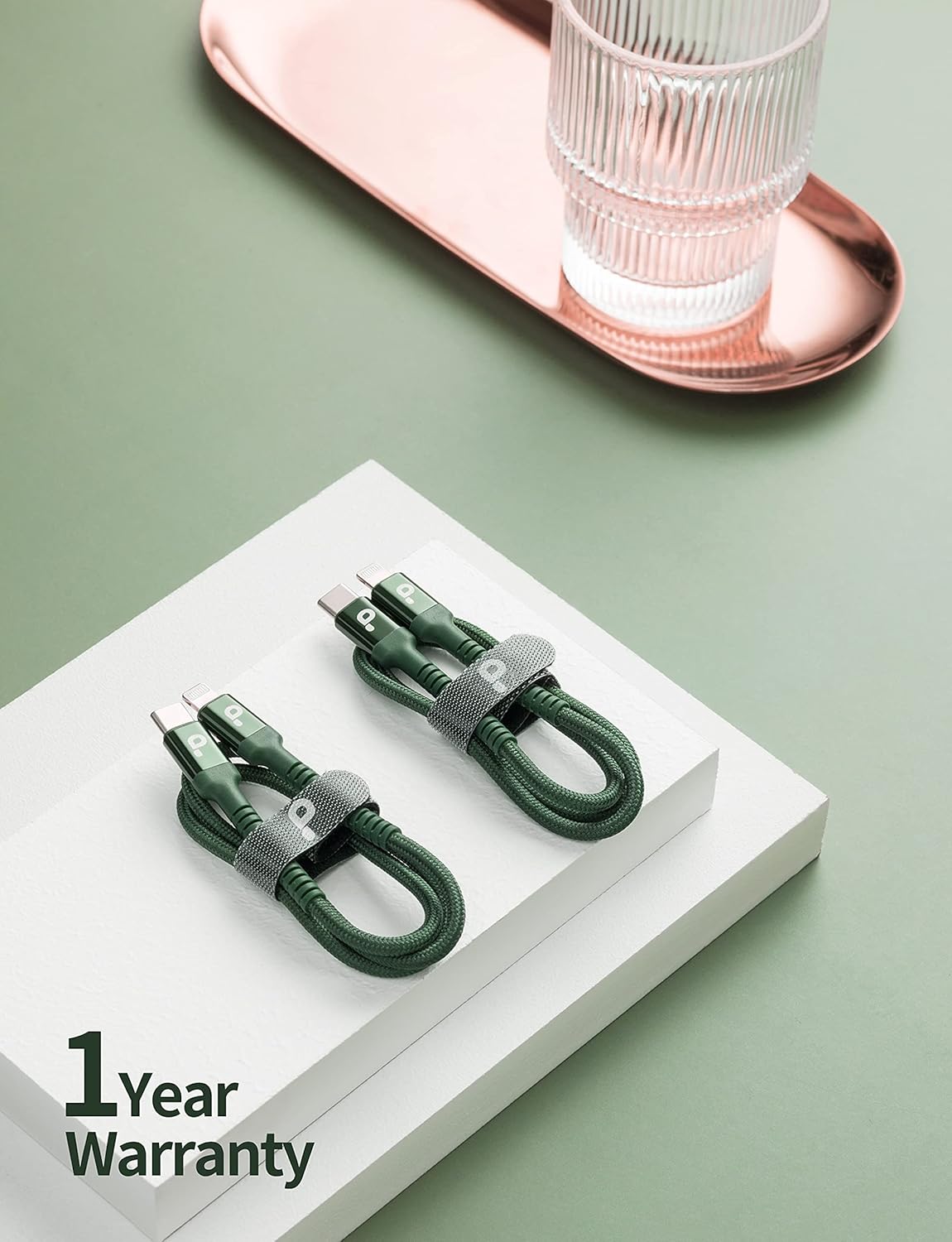 USB C to Lightning Cable 6FT 2Pack USB-C Fast Charger Cable Mfi Certified Type C to Lightning Cord USBC for iPhone 13 12 11 Pro Max Mini X XS XR 8 Plus 10 SE iPad 8th (Green)