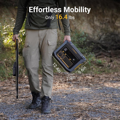 VTOMAN FlashSpeed 600 Portable Power Station 600W (1200W Peak) - 499Wh Solar Generator with LiFePO4 Battery Pack, 100W USB-C/110V AC, 60 Min Fast Charging 0-80% for Camping, Fishing, Blackout, RVs