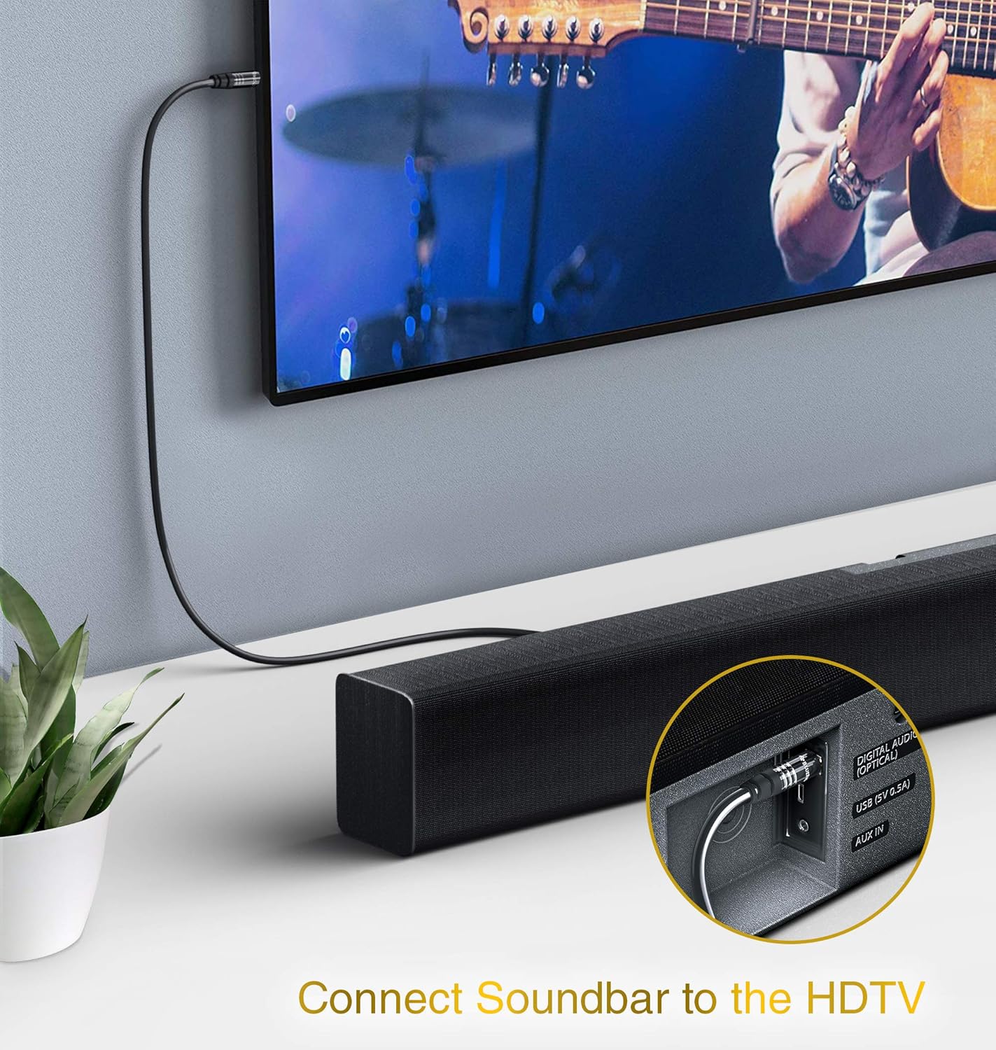 BlueRigger Digital Optical Audio Toslink Cable (3FT, Fiber Optic, Aluminum Shell, 24K Gold-Plated) - Compatible with Home Theatre, Sound Bar, TV, Xbox, PlayStation PS4 – Premium Series