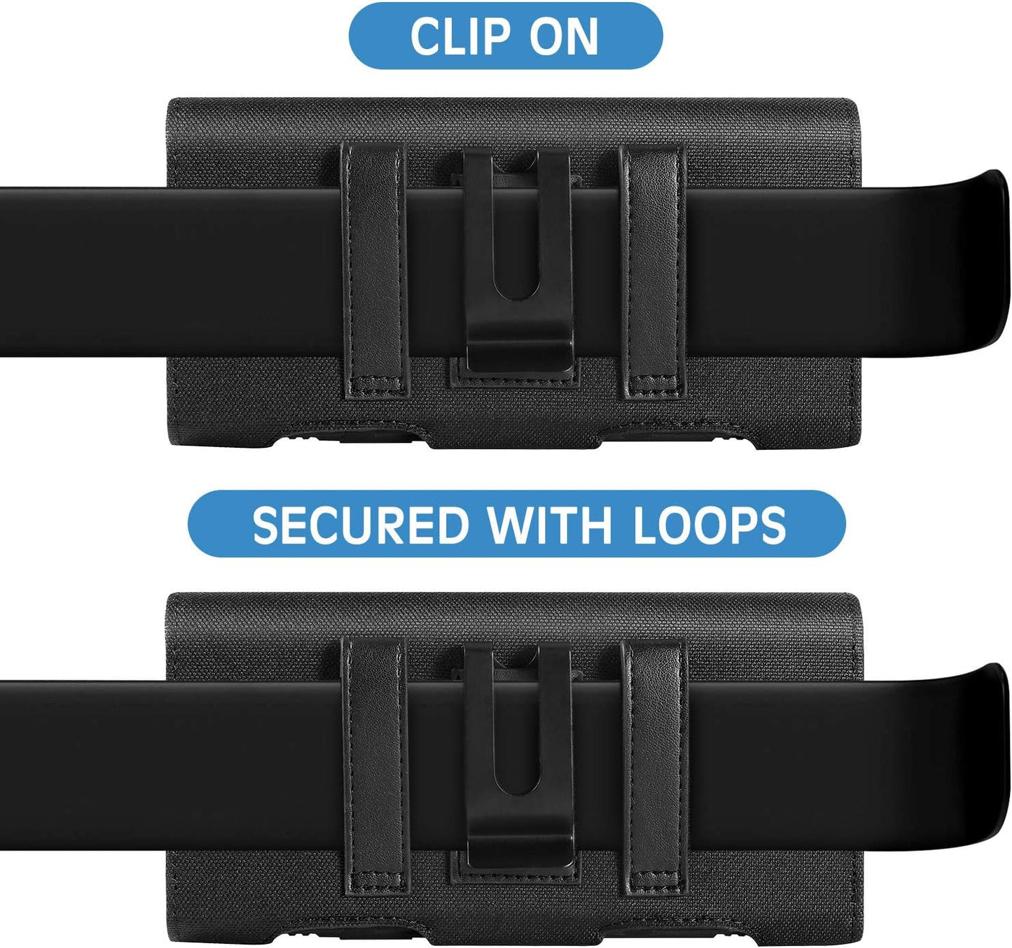 BECPLT for Galaxy S24 Ultra 5G Holster Case,Galaxy S23 Ultra S22 Ultra 5G S22+ 5G S21 Ultra 5G Nylon Holster Belt Case with Clip/Loops Belt Pouch Holder for Galaxy Note 20 Ultra S20+ S20 Ultra 5G