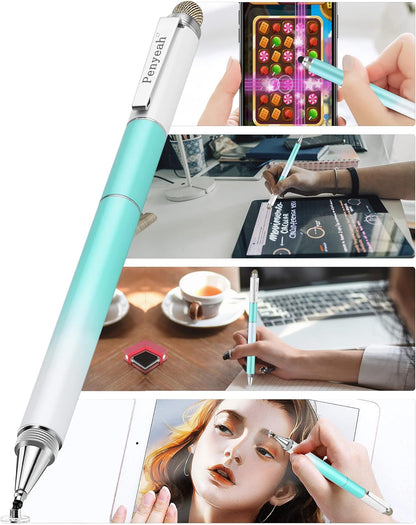 Penyeah Capacitive Stylus Pen (4 in 1),Universal Touch Screens Stylus Pen for iPad/Pro/iPhone/Android Phone/Samsung/Fire/Tablets and All Capacitive Touch Screens-Dream Blue