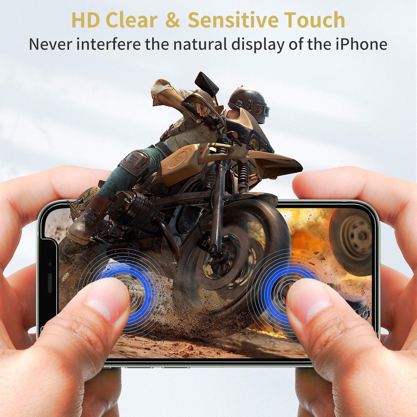 UNBREAKcable 3-Pack Screen Protector for iPhone 12 mini, Double Shatterproof Tempered Glass [Easy Installation] [9H Hardness] [99.99% HD Clear] [Case Friendly] for iPhone 5.4 inch