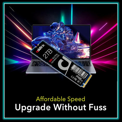 Addlink S85 2TB M.2 PCIe NVMe Gen4 Memory Expansion SSD, Speed Up to 6000 MB/s, Internal Solid State Drive with HMB Technology for Laptop, Gaming and Creators